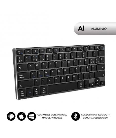 Subblim Teclado Ultrafino Advance Compact - Acabado de Aluminio - Diseño Ultrafino 7mm - Bluetooth 3.0 - Autonomia 30 dias - Col
