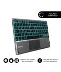 Subblim Teclado Retroiluminado Ultrafino SMART BT - TouchPad - Iluminación Hasta 7 Colores Ajustables - Bluetooth 3.0 - Autonomi