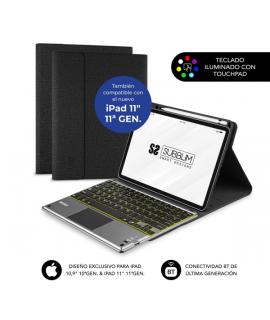 Subblim Funda con Teclado Excluisva para iPad 10ª y 11ª Generación de 10.9" y 11" - Teclas Retroiluminadas - Bluetooth - TouchPa