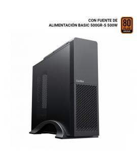 CoolBox T313 Slim Caja Torre Micro ATX, Mini ITX - Tamaño HDD 2.5", 3.5" - USB 3.0, USB-C - Fuente de Alimentacion 500W - Color 