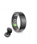 Ksix Saturn Anillo Inteligente - Autonomia Hasta 3 Dias - Actividad y Salud - Monitor de Sueño - 5ATM - Talla L (Talla 11) - Col