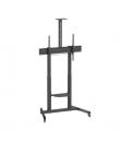 Ewent EW1591 Soporte de Suelo para Pantallas Interactivas/TV de 60 a 100" - Bandeja Multiusos - Peso Max. 120kg - Altura e Incli
