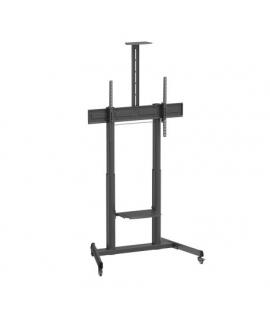 Ewent EW1591 Soporte de Suelo para Pantallas Interactivas/TV de 60 a 100" - Bandeja Multiusos - Peso Max. 120kg - Altura e Incli