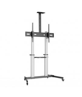 Ewent EW1592 Soporte de Suelo para Pantallas Interactivas/TV de 60 a 100" - Bandeja Multiusos - Peso Max. 100kg - Altura e Incli
