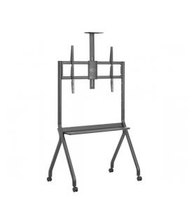 Aisens FT86FE-369 PRO Soporte de Suelo para Pantallas Interactivas/TV de 55 a 100" - Bandeja Multiusos - Soporte para Camara - P