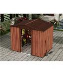 Sungarden Caseta de Metal - Puerta Corredera - 4.5M2 - Color Madera