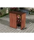 Sungarden Caseta de Metal - Puerta Corredera - 1.37M2 - Color Madera