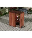 Sungarden Caseta de Metal - Puerta Corredera - 1.37M2 - Color Madera