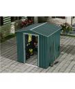 Sungarden Caseta de Metal - Puerta Corredera - 3,36M2 - Color Verde