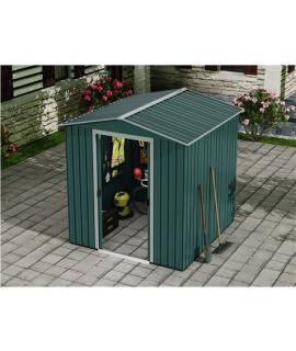 Sungarden Caseta de Metal - Puerta Corredera - 3,36M2 - Color Verde