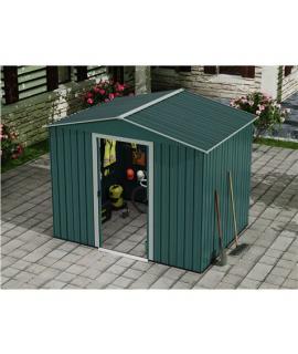 Sungarden Caseta de Metal - Puerta Corredera - 4,5M2 - Color Verde