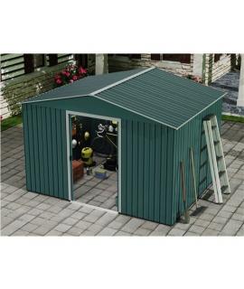 Sungarden Caseta de Metal - Puerta Corredera - 7.4M2 - Color Verde