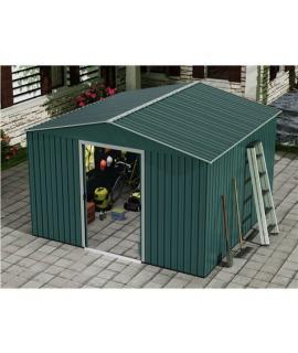 Sungarden Caseta de Metal - Puerta Corredera - 9.14M2 - Color Verde
