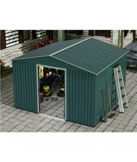 Sungarden Caseta de Metal - Puerta Corredera - 9.14M2 - Color Verde
