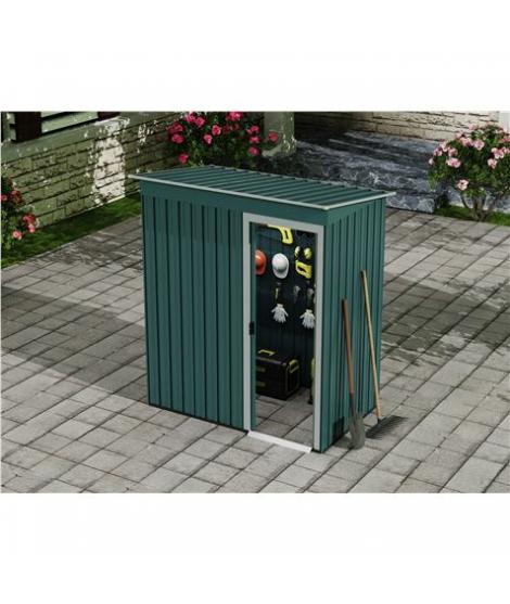Sungarden Caseta de Metal - Puerta Corredera - 1.37M2 - Color Verde