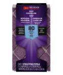3M Pro Grade Precision Taco de Lija - Grano 80 Mediano - Canalizacion de Polvo - 6.35x11.4x2.54cm - Color Morado