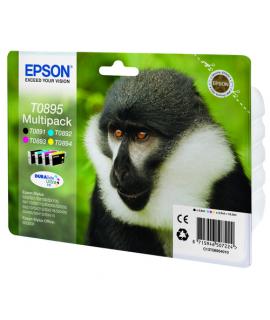 Epson T0895 Pack de 4 Cartuchos de Tinta Original Negro, Cyan, Magenta y Amarillo - C13T11N440