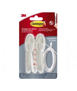 Command Organizador de Cables - Fijacion en Superficie - Color Blanco