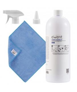 Ewent Kit Spray Limpiador Pantallas 1000ml + Paño Microfibra
