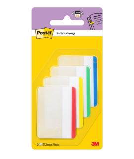 Post-It Index Dispensador con 24 Marcadores Reposicionables - Forma Rectangular - Colores Surtidos