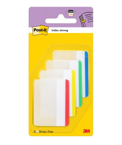 Post-It Index Dispensador con 24 Marcadores Reposicionables - Forma Rectangular - Colores Surtidos