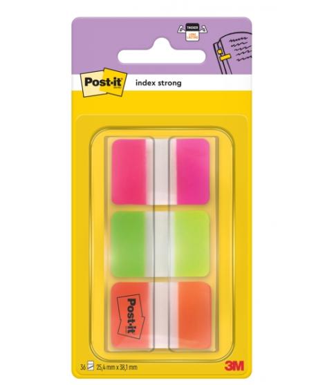 Post-It Index Dispensador con 36 Marcadores Reposicionables - Forma Rectangular - Colores Surtidos