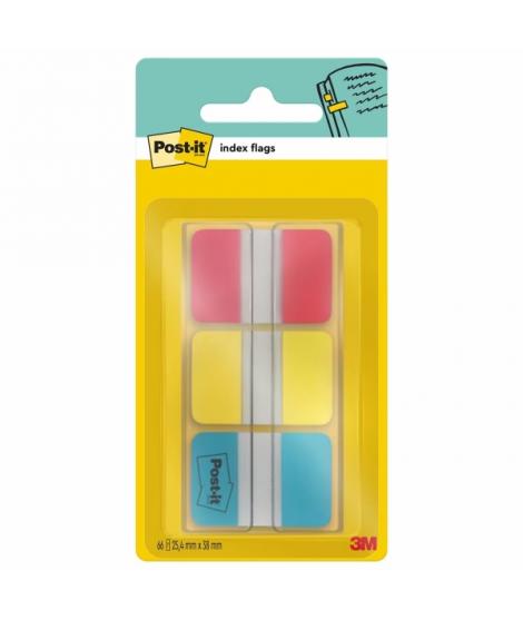 Post-It Index Dispensador con 66 Marcadores Reposicionables - Forma Rectangular - Colores Surtidos