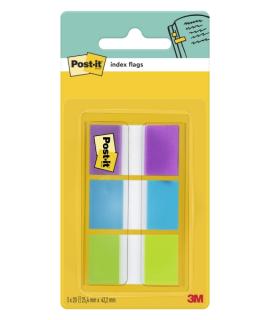Post-It Index Dispensador con 60 Marcadores de Indice Reposicionables - Forma Rectangular - Colores Surtidos