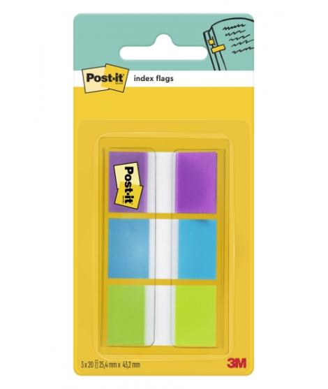 Post-It Index Dispensador con 60 Marcadores de Indice Reposicionables - Forma Rectangular - Colores Surtidos