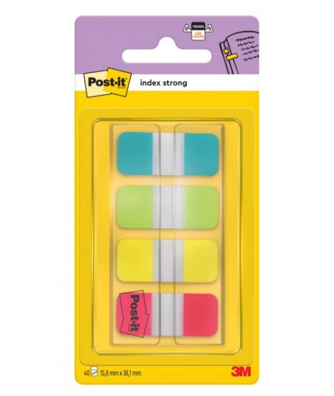 Post-It Index Dispensador con 40 Marcadores Reposicionables - Forma Rectangular - Colores Surtidos