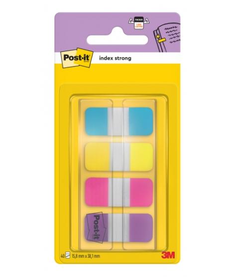 Post-It Index Dispensador con 40 Marcadores Reposicionables - Forma Rectangular - Colores Surtidos
