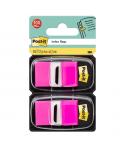 Post-It Index Pack de 2 Dispensadores con 50 Marcadores Reposicionables - 25.4x43.2mm - Color Rosa