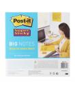 Post-It Super Sticky Bloc de 30 Notas Adhesivas Reposicionables - Forma Cuadrada - 279x279mm - Color Amarillo Claro