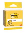Post-It Cubo de 325 Notas Adhesivas Reposicionables - Forma Cuadrada - Colores Surtidos
