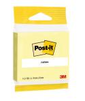 Post-It Bloc de 100 Notas Adhesivas Reposicionables - Forma Cuadrada - 76x76mm - Color Amarillo Claro