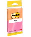 Post-It Pack de 2 Blocs de 75 Notas Adhesivas Reposicionables - Forma Rectangular - 76x63.5mm - Colores Surtidos