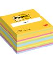 Post-It Cubo de 450 Notas Adhesivas Reposicionables - Forma Cuadrada - 76x76mm - Colores Surtidos