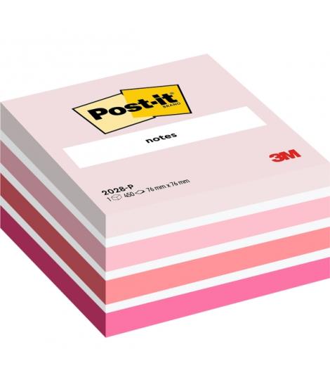 Post-It Cubo de 450 Notas Adhesivas Reposicionables - Forma Cuadrada - 76x76mm - Colores Surtidos