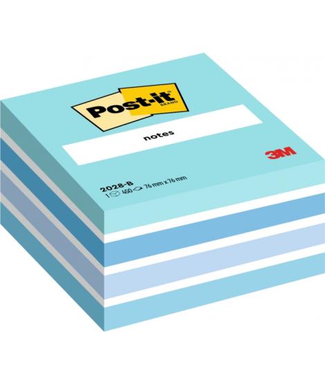 Post-It Cubo de 450 Notas Adhesivas Reposicionables - Forma Cuadrada - 76x76mm - Colores Surtidos