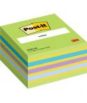 Post-It Cubo de 450 Notas Adhesivas Reposicionables - Forma Cuadrada - 76x76mm - Colores Surtidos