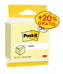 Post-It Bloc de 450 Notas Adhesivas Reposicionables - 76x76mm - 100% PEFC - Color Amarillo Claro