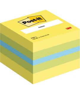 Post-It Cubo de 400 Notas Adhesivas Reposicionables - Forma Cuadrada - 51x51mm - Colores Surtidos