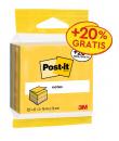 Post-It Cubo de 390 Notas Adhesivas Reposicionables - Forma Cuadrada - 76x76mm - Colores Surtidos