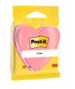 Post-It Bloc de 225 Notas Adhesivas Reposicionables - Forma Corazon - 70x70mm - Color Rosa