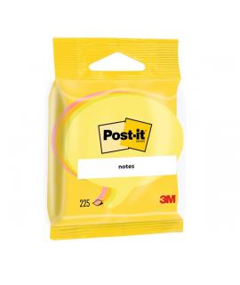 Post-It Pack de 3 Blocs de 225 Notas Adhesivas Reposicionables - Forma Bocadillo - 70x70mm - Colores Surtidos