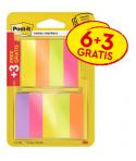 Post-It Pack de 9 Blocs de 100 Marcadores Reposicionables - Forma Rectangular - Colores Surtidos