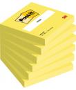Post-It Pack de 6 Blocs de 100 Notas Adhesivas Reposicionables - Forma Cuadrada - 76x76mm - Color Amarillo Claro