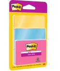 Post-It Super Sticky Pack de 3 Blocs de 45 Notas Adhesivas Reposicionables - Forma - Colores Surtidos