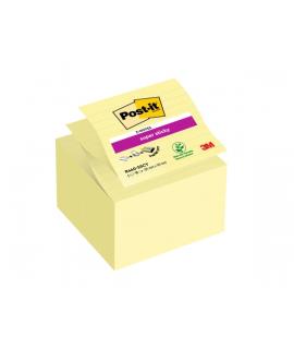 Post-It Super Sticky Pack de 5 Blocs de 90 Z-Notas Grandes Adhesivas Reposicionables Z-Notas Grandes - con Lineas - Color Amaril