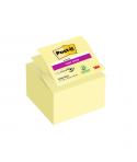 Post-It Super Sticky Pack de 5 Blocs de 90 Z-Notas Grandes Adhesivas Reposicionables Z-Notas Grandes - con Lineas - Color Amaril